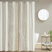 Imani Tufted Chenille 100% Cotton Shower Curtains